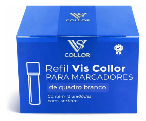2 Cx De 12 Recagas P/ Pincel De Quadro Branco+2pincel+brinde