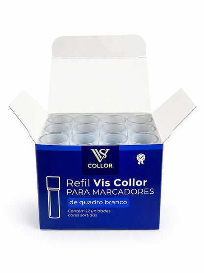 3 Caixas Com 12 Un Recarga Refil Para Pincel Marcador Board Master Quadro Branco -NÃO MANCHA