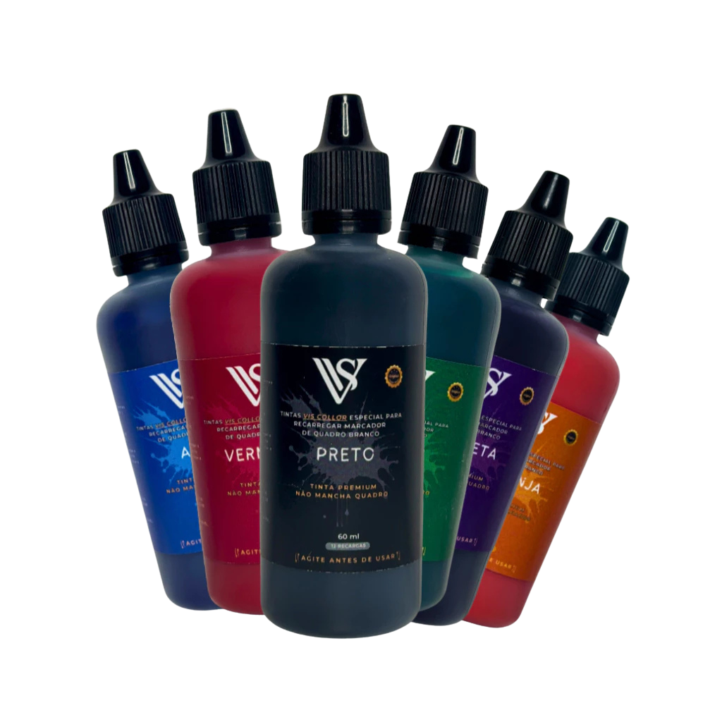 Tinta Para Quadro Branco De Pincel pilot Premium 60 ML Conta gota Rende 12 Recargas- NAO MANCHA QUADRO