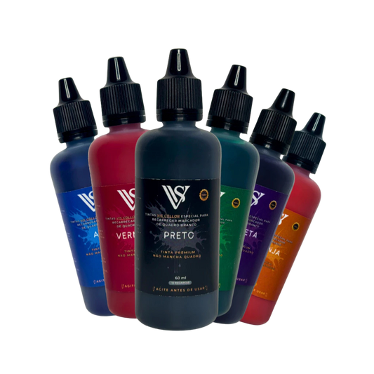 Tinta Para Quadro Branco De Pincel pilot Premium 60 ML Conta gota Rende 12 Recargas- NAO MANCHA QUADRO